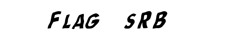 Flag (sRB) font preview