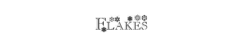 Flakes font preview