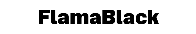 FlamaBlack font preview