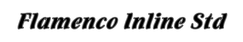 Flamenco Inline Std font preview