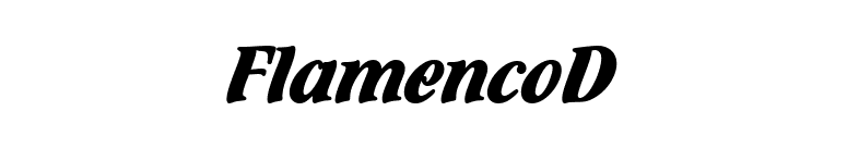 FlamencoD font preview