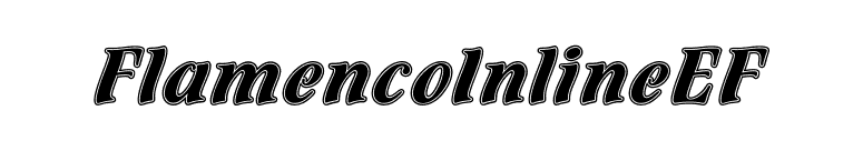 FlamencoInlineEF font preview