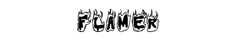 Flamer font preview