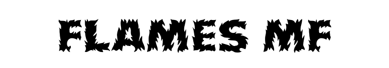 Flames MF font preview