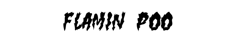 flamin poo font preview
