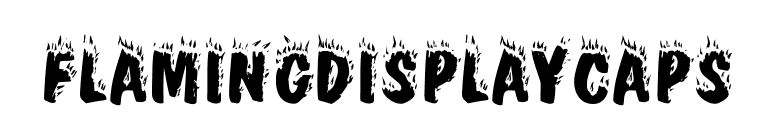 FlamingDisplayCaps font preview