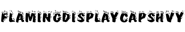 FlamingDisplayCapsHvy font preview