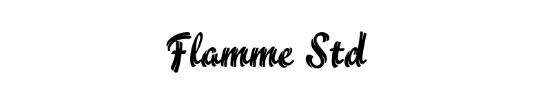 Flamme Std font preview