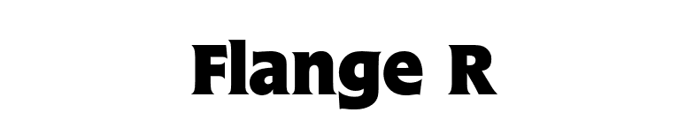 Flange R font preview