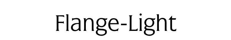 Flange-Light font preview