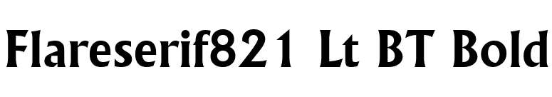 Flareserif821 Lt BT Bold font preview