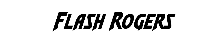 Flash Rogers font preview