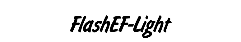FlashEF-Light font preview