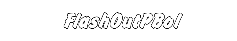 FlashOutPBol font preview