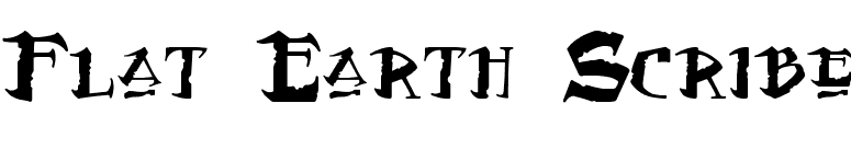 Flat Earth Scribe font preview
