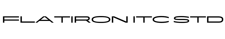 Flatiron ITC Std font preview