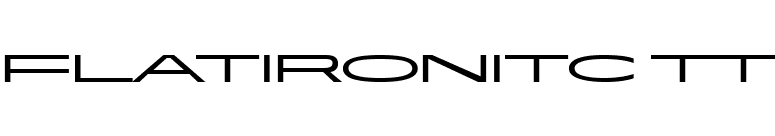 FlatironITC TT font preview