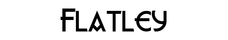 Flatley font preview