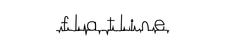 flatline font preview