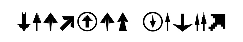 Fleches-UpDown font preview