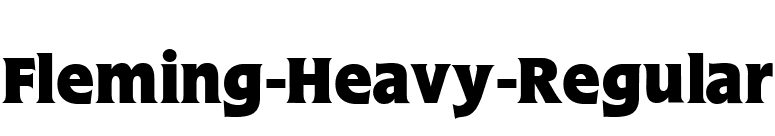 Fleming-Heavy-Regular font preview