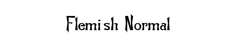 Flemish-Normal font preview