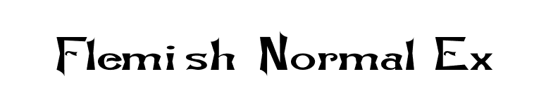 Flemish-Normal Ex font preview