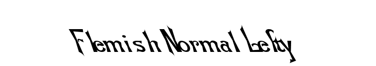 Flemish Normal Lefty font preview
