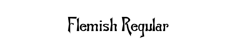 Flemish Regular font preview