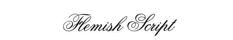 Flemish Script font preview