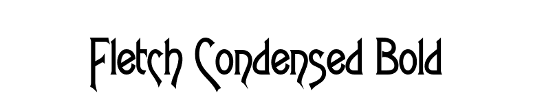 Fletch Condensed Bold font preview