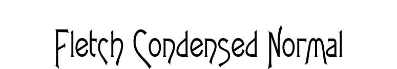 Fletch Condensed Normal font preview