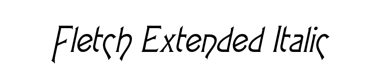 Fletch Extended Italic font preview