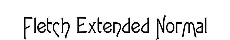 Fletch Extended Normal font preview