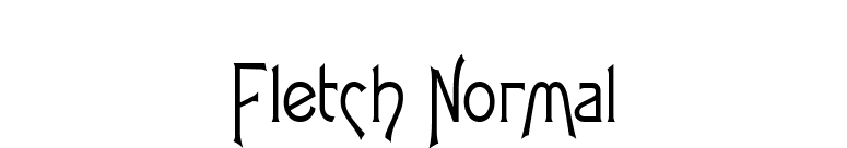 Fletch Normal font preview