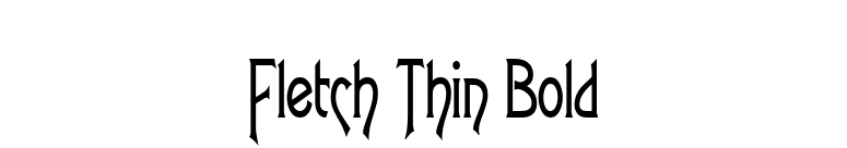 Fletch Thin Bold font preview