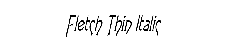 Fletch Thin Italic font preview