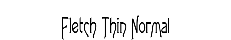 Fletch Thin Normal font preview