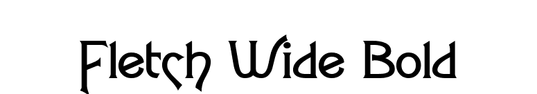 Fletch Wide Bold font preview
