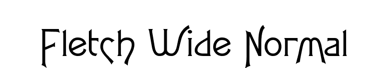 Fletch Wide Normal font preview