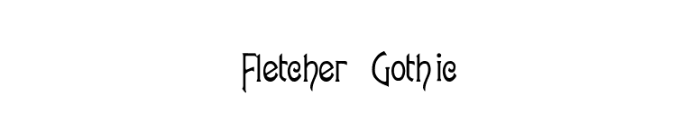 Fletcher-Gothic font preview