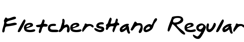 FletchersHand Regular font preview