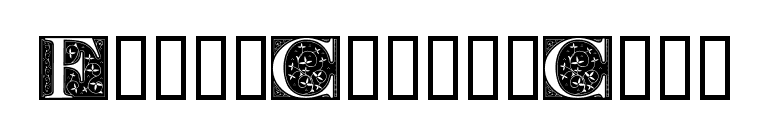 FleurCornerCaps font preview