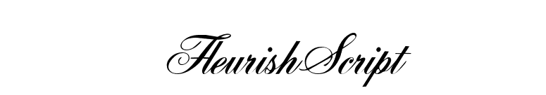 FleurishScript font preview