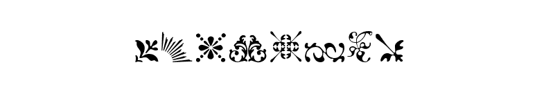 Fleurons font preview