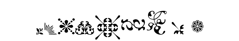 Fleurons A font preview