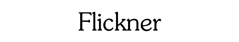 Flickner font preview