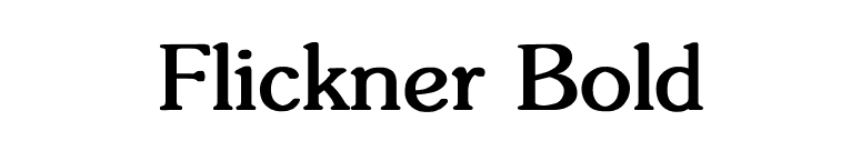 Flickner Bold font preview
