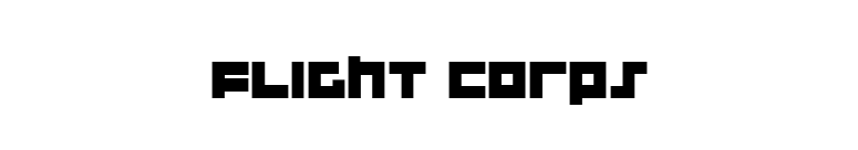 Flight Corps font preview