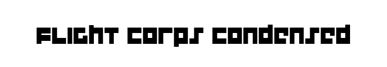 Flight Corps Condensed font preview